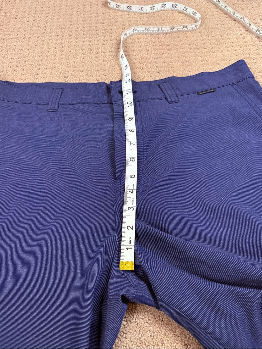 Travis Mathew Navy Performance Flat Front Shorts - Picture 8 of 10